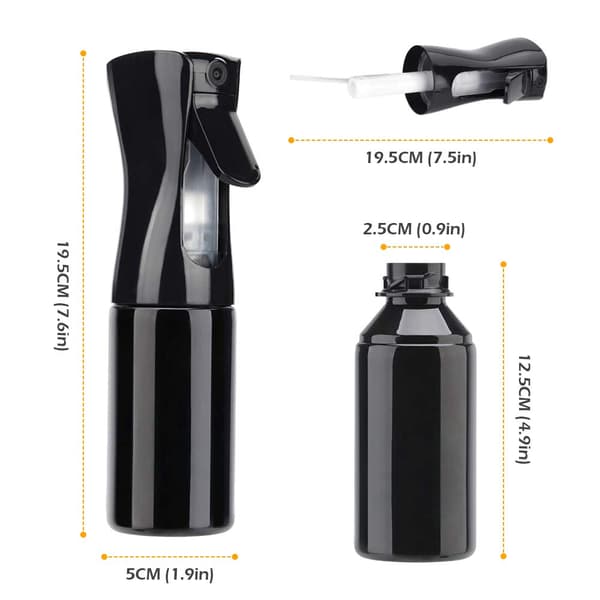 3 stk. sprayflasker til hår 200 ml finforstøver sprayflaske til frisering