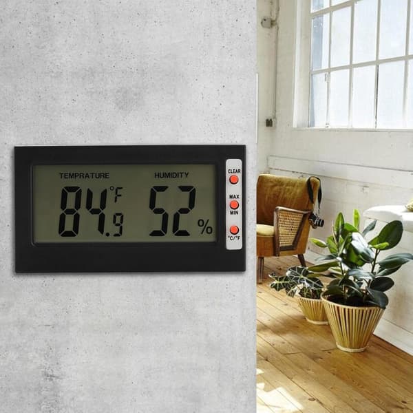 Digitalt hygrometer innendørs termometer fuktighetsmåler 2-i-1-måler