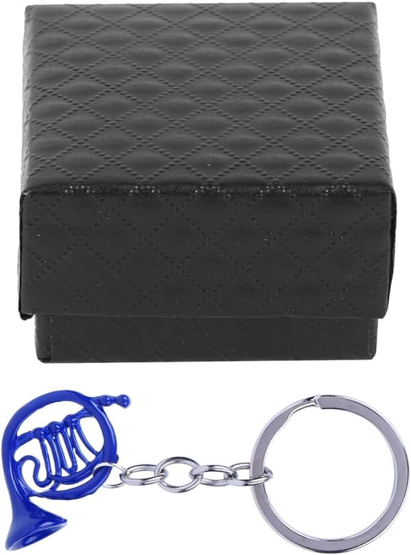 Handväska Hornformad Hänge Nyckelring Hänge Present (Blå) 1 Styck