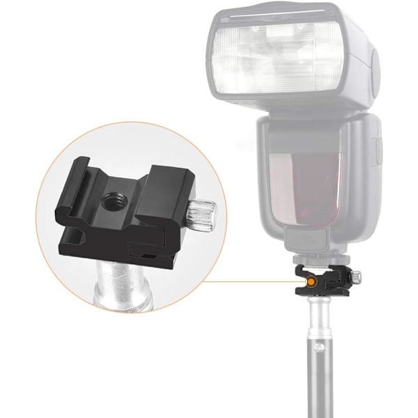 Aluminiumlegering Flash Adapter Universal 1/4 Skruv Flash Mount 6 stycken