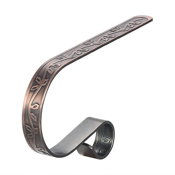 Hemdekoration Metallmönster Julstrumpor S-krok (Röd) 1 st Red