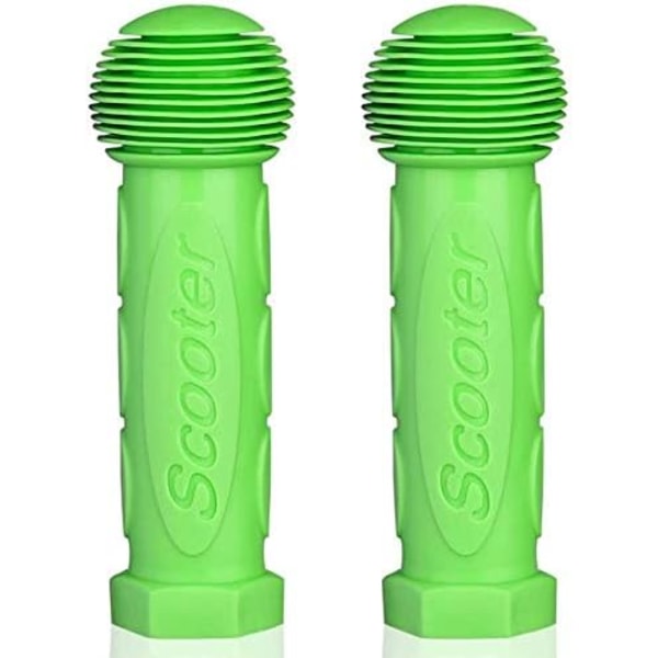 Ett par gummiskoterhandtag ersättningsgrepp för Mini eller Maxi Micro Scooter (grön) Green