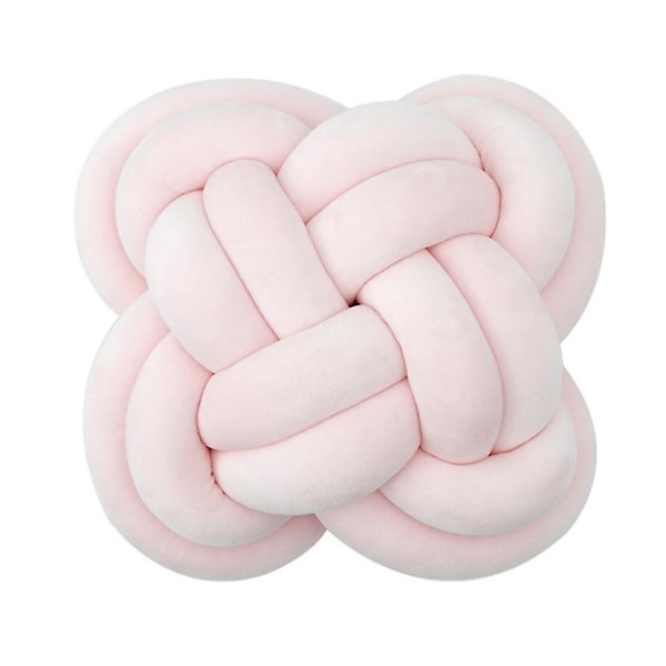 Mjuk sammetsknutkudde Modern dekorationskudde Soffa Rum Ljusrosa Color 6