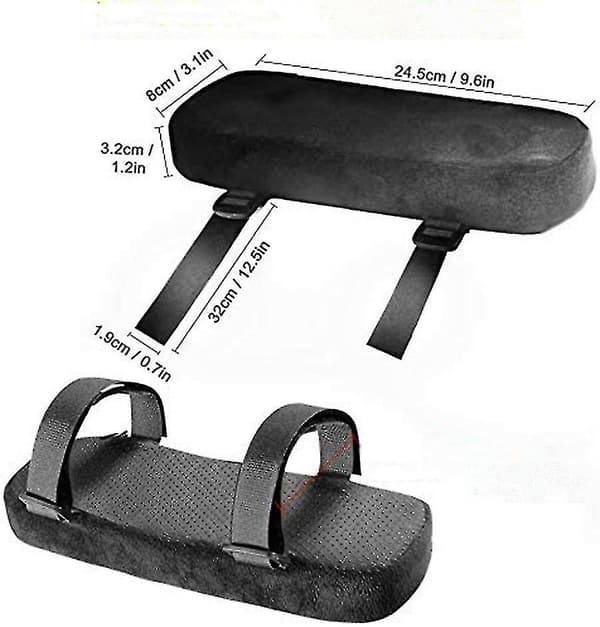 Armstödskudde 2 st Vadderad armstödskudde med justerbar armbåge
