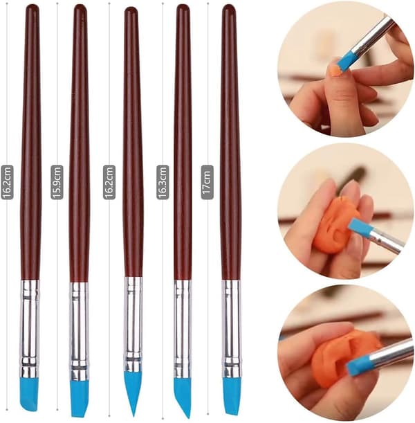 Lerskulptur Keramikboll Stylus Carving Tool Set (23 st)