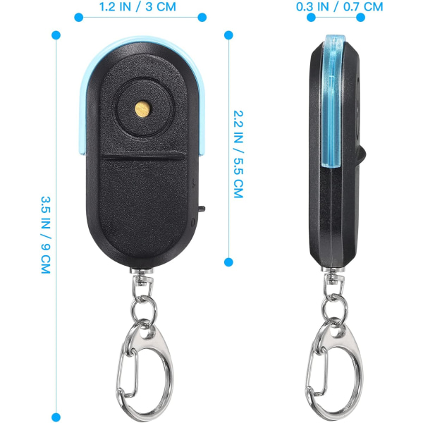 Trådlös nyckelfinnare med larm och LED-ljus (blå) blue