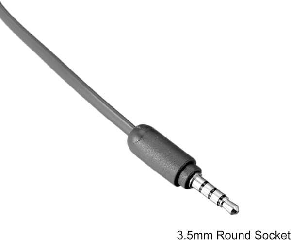 3,5 mm retro-puhelinluuri mikrofonikaiuttimelle, sileä (musta) Black