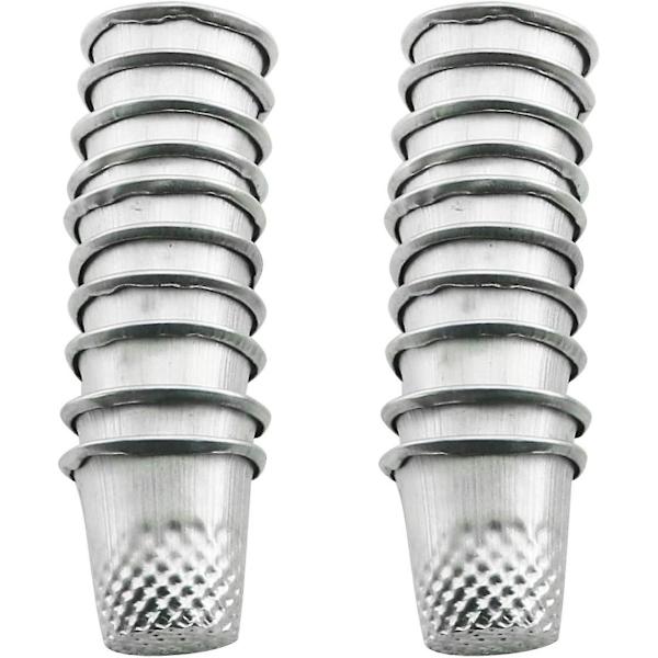 20 st symaskinsfingerborgar fingerskydd verktyg metall DIY handgjorda tillbehör