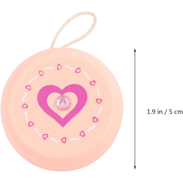 3 st Ladybug Trä Yoyo Leksaker Barn Pedagogiska Leksaker Trådkontroll Leksaker (Hjärta) Color 3