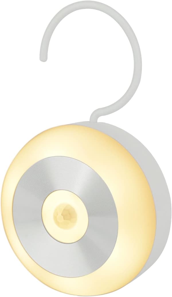 Bevegelsessensor nattlys, smart nattlys for barn, LED trapp nattlys skap varmt hvitt lys