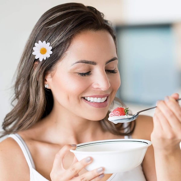 10 st Daisy hårklämmor söta små blomhårspännen fläta tillbehör hårnålar