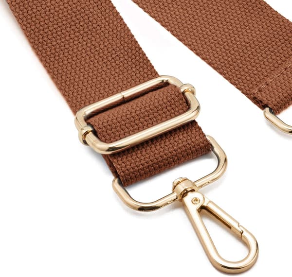 1 stk. bred skulderrem til tasker, justerbar erstatningsrem til tasker Light Brown