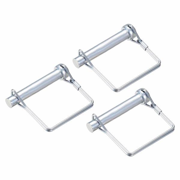 Axel låsstift - 10mm x 60mm kopplingsstift för lantbruksvagnar vagnar gräsmatta trädgård i fyrkant 3 st