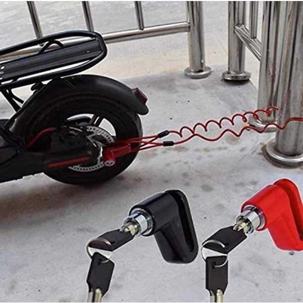 Stöldskydd ståltråd lås set för elektrisk skoter tillbehör hjul skåp