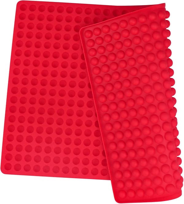 bageplade silikone, (1.2cm) Mini bageplade, silikonemåtte, rød