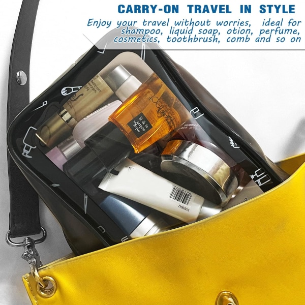 Clear Travel Toy Bag, Sminkväska Clear Wash Bag Kosmetikväska Vattentät