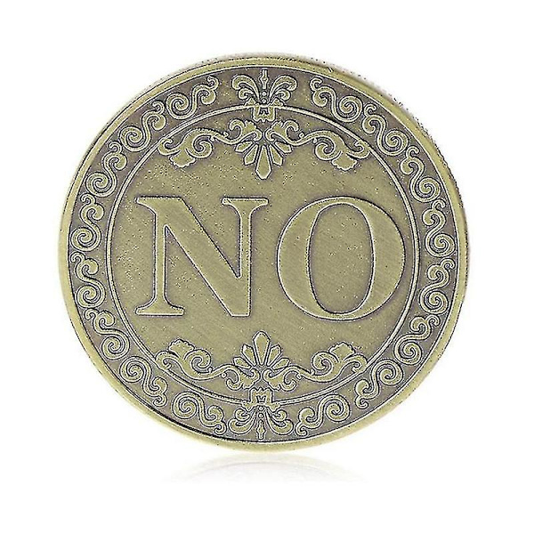 Ja Nej Utmaningsmynt Beslutsmynt (bronserad) 2 st