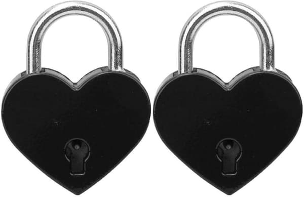Parilukko avaimella, matkatavaratarvikkeet 30x39mm (musta) black