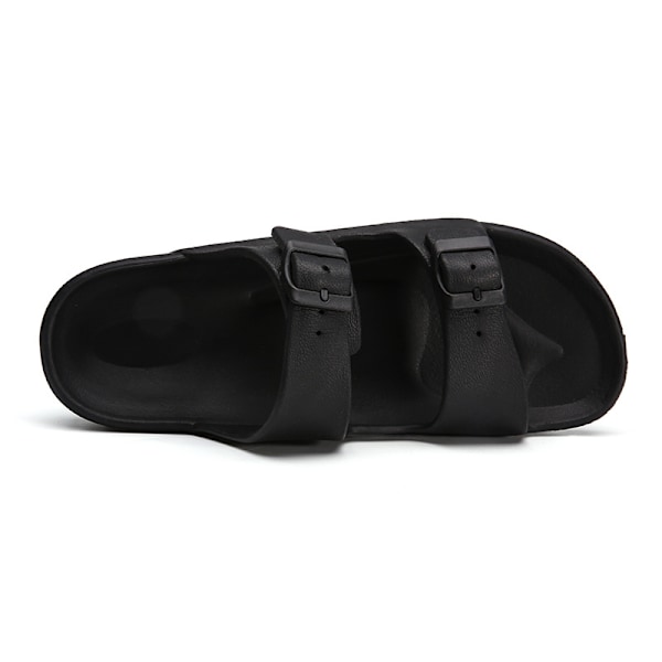 Herrsandal i klassisk stil med justerbar rem (svart, 41) black 41