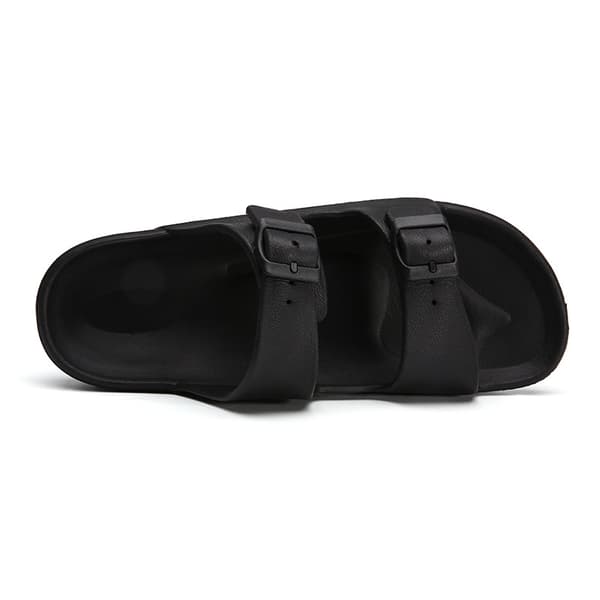 Komfortable klassiske sandaler til mænd med justerbar rem (sort 44) black 44