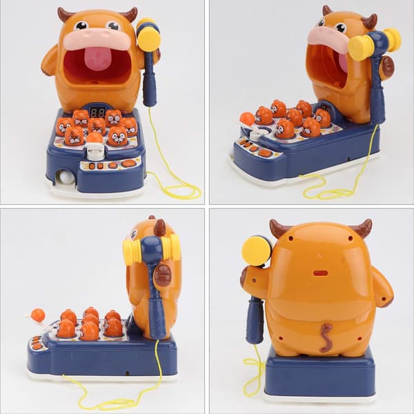 Cartoon whack-a-mole leksak 1 st (whack-a-mole ko-ko) + 5 bollar color 1