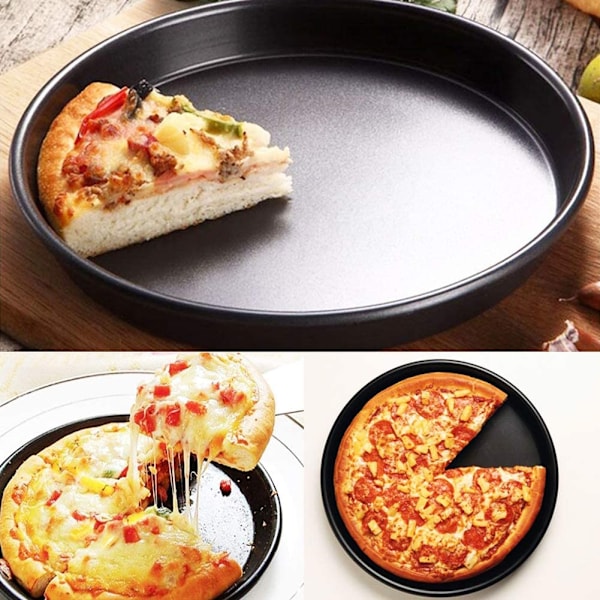 Pizzaform 2 st non-stick rund pizzaform bakset (10 tum)