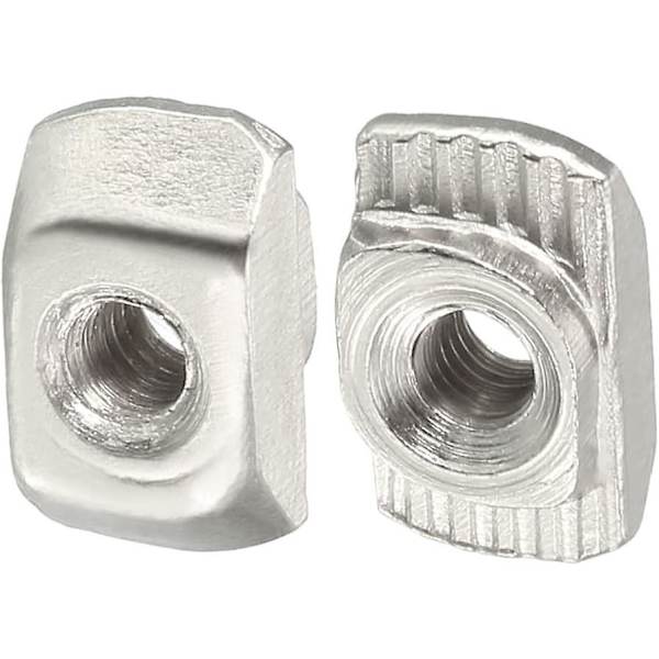 Kartglidande T-spårmuttrar, M3 halvrund rulle i T-mutter för 2020-serie aluminiumprofil, 10-pack M3
