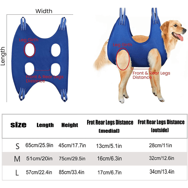 Hundshammock Tillbehör Kit,  Restraint Bag Hängande Sele Pet Supplies Kit (svart+röd,L) black red l