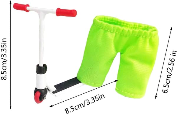 Alloy Finger Scooter Educational Mini Finger Scooter Toy Set White White