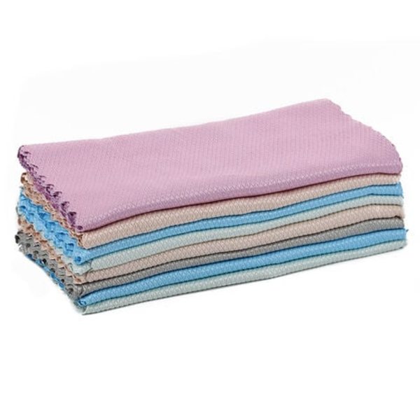 Mikrofiberduk Miracle-duk återanvändbar handduk för rengöring av köksglasfönster, 10 stycken, blå, rosa, ljusgrön, silvergrå, offwhite