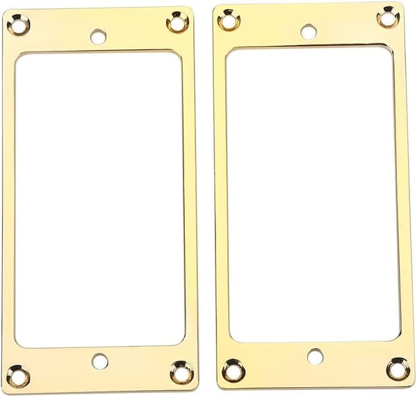 Guitar Pickup Ramme Monteringsring 2 Elektrisk Guitar Reservedele (guld)