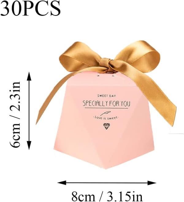 Morsdag Mini Konfetti Brettbar Godteriboks (Rosa, M) 30 Stykker