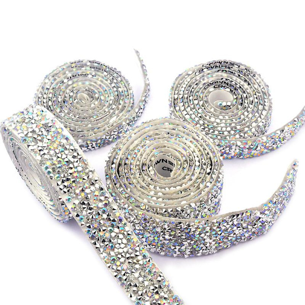 DIY Glittertejp 3 cm bred DIY Strass självhäftande tejp hantverk presenttejp (A) color 1