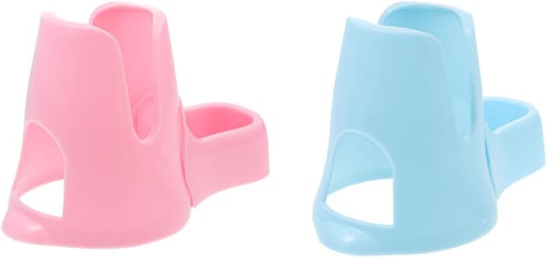 Hamster tre-i-ett vatten squatfäste (rosa + blå) 2 stycken