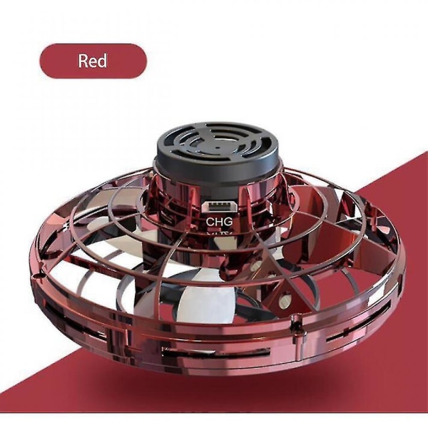 Mini Drone Led Ufo Typ Flygande Helikopter Spinner (röd) Red