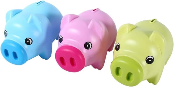 Plastgris Sparbössa Myntsamling Sparbössa Gris Leksak Barn Present