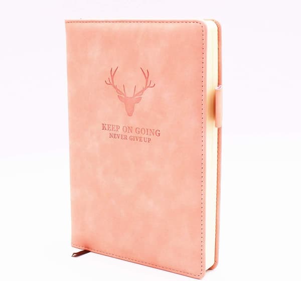 A5 Notesbog Journal - Hardcover Executive Notesbøger College Journal (Pink) Pink
