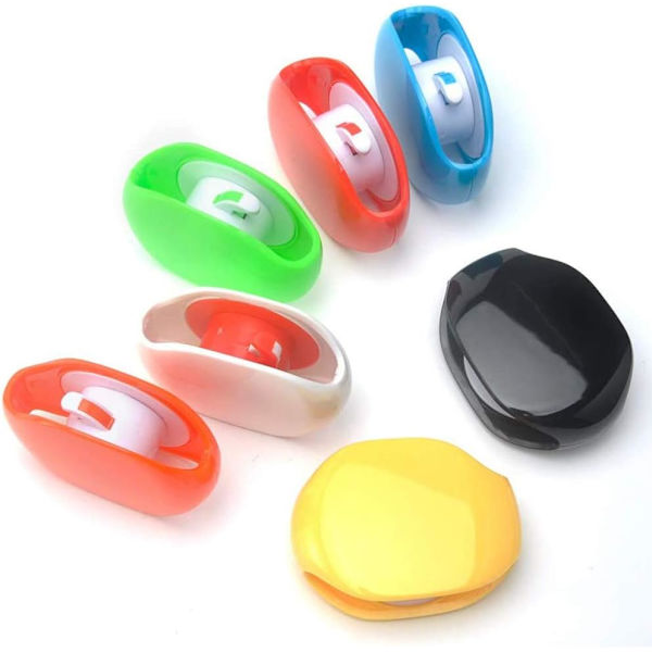 2-pack automatisk kabelorganisatör spole lindare smart wrap spole hörlurs hållare