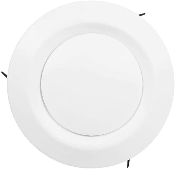 Justerbart ventilationsgitter i plast (skive, 75 mm) 75cm