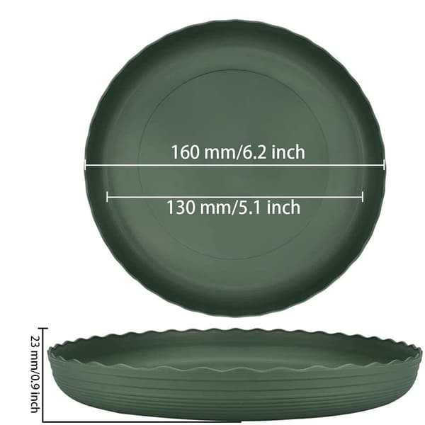 5-pack växtfat, växtbehållare, robusta och hållbara plastbrickor för droppande växter
