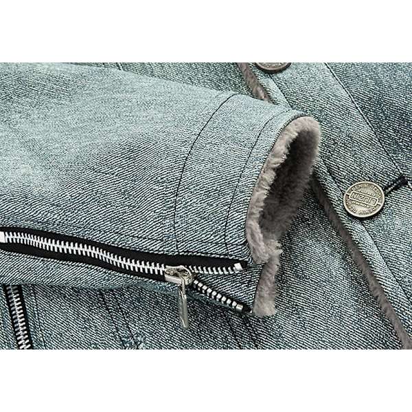 Casual Jacka för män Plus Velvet Thickening Jacka Grå XL grey XL