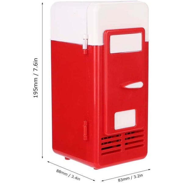 Mini portabelt kompakt personligt kylskåp, kylare och varmare USB Office Dual-Use