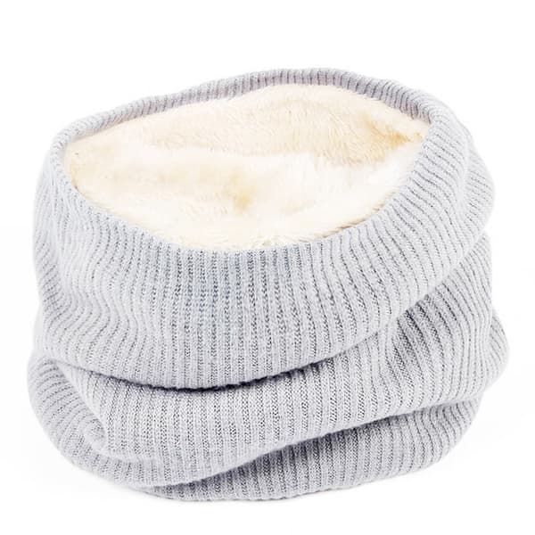 2-pack unisex halsduk vinter loop stickad halsduk tubhalsduk