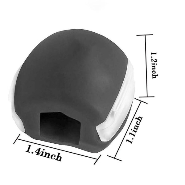 3-pack silikon tuggboll för käkmuskler, ansiktsmuskler och nackmuskelträning Black
