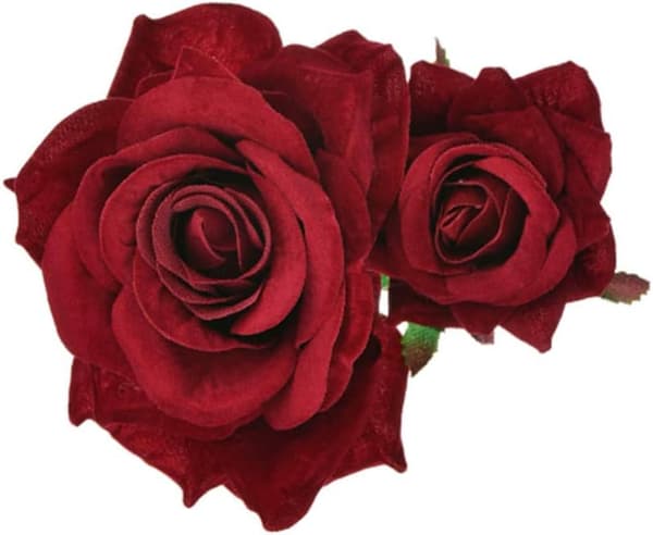 Blommig hårnål roshårklämma elegant blomma hårklämma kvinnor roshår hårtillbehör
