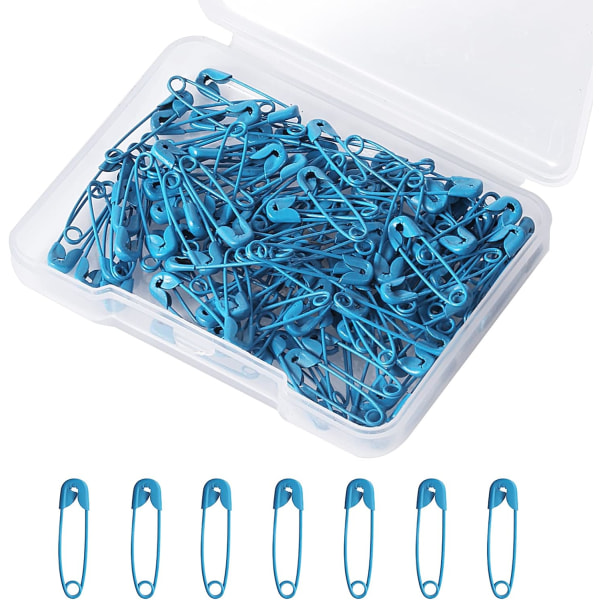 120 st 19 mm mini säkerhetsnålar metall säkerhetsnålar för konsthantverk sömnad smycken (mörkblå) Dark blue