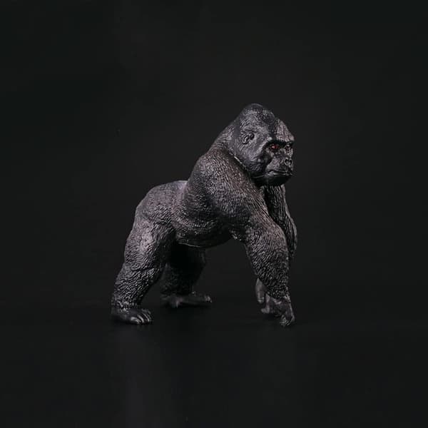 3 stk sjimpanse og gorilla realistisk plaststatue jungeldyrleker