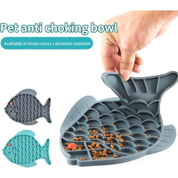 2-pack slickmatta för hundar, slickmatta för mat, läckageskydd, slow feeder