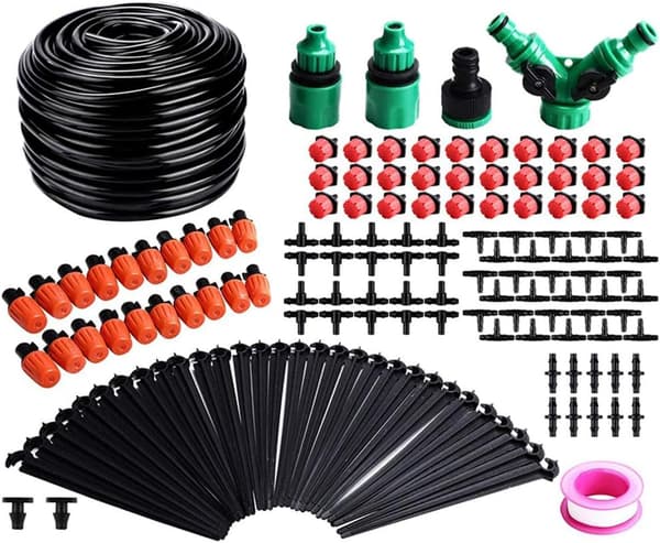 100ft/30M DIY växtförstoftningsmunstycke droppbevattningskit bevattningsslangkit