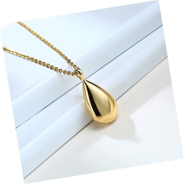 Parfume Vedhæng Diffuser Ask Dråbe Duft Essentiel Aromaterapi Mors Dag Gave (guld) Gold
